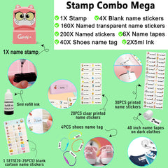 Stacy And Kirill (Stacynkirill) Name Stamp - Cute Cat Hamster Personalised Name Stamp For Kids AdultsStacy & Kirill