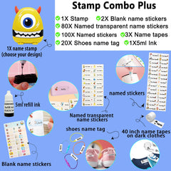 Stacy And Kirill (Stacynkirill) Name Stamp - Monster Plus Personalised Name Stamp For Kids AdultsStacy & Kirill